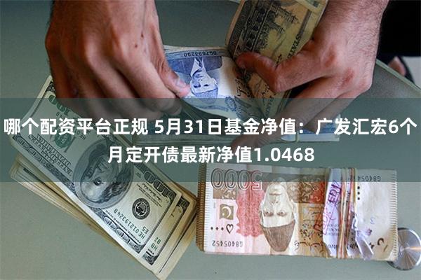 哪个配资平台正规 5月31日基金净值：广发汇宏6个月定开债最新净值1.0468