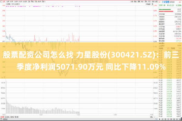 股票配资公司怎么找 力星股份(300421.SZ)：前三季度净利润5071.90万元 同比下降11.09%